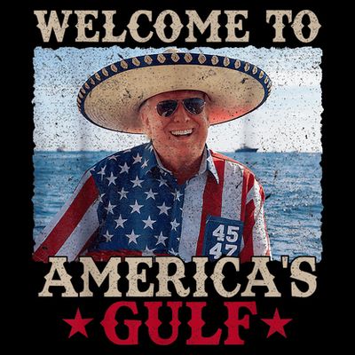 Welcome To AmericaS Gulf Trump Mexico America Trump 45 47 T-Shirt
