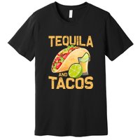 Womens Tacos And Tequila Funny Cinco De Mayo Premium T-Shirt