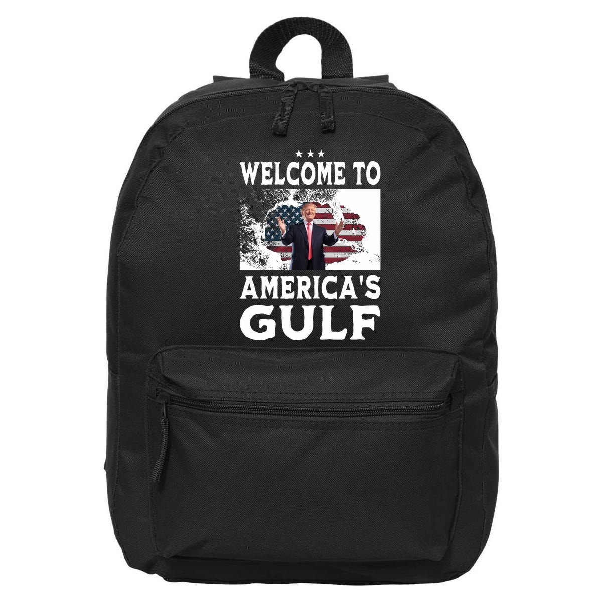 Welcome To Americas Gulf Donald Trump 16 in Basic Backpack