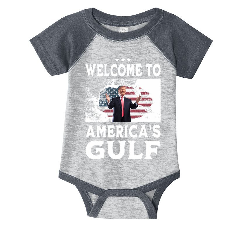 Welcome To Americas Gulf Donald Trump Infant Baby Jersey Bodysuit