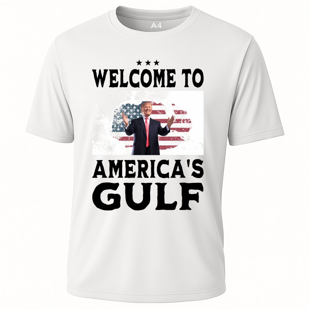 Welcome To Americas Gulf Donald Trump Cooling Performance Crew T-Shirt
