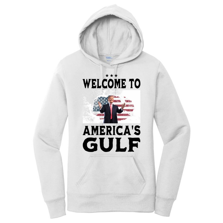 Welcome To Americas Gulf Donald Trump Women's Pullover Hoodie