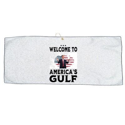 Welcome To Americas Gulf Donald Trump Large Microfiber Waffle Golf Towel