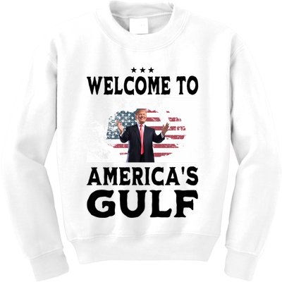Welcome To Americas Gulf Donald Trump Kids Sweatshirt