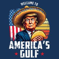 Welcome To Americas Gulf Funny Donald Trump Cooling Performance Crew T-Shirt