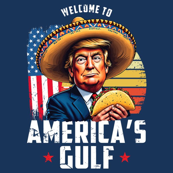 Welcome To Americas Gulf Funny Donald Trump Cooling Performance Crew T-Shirt