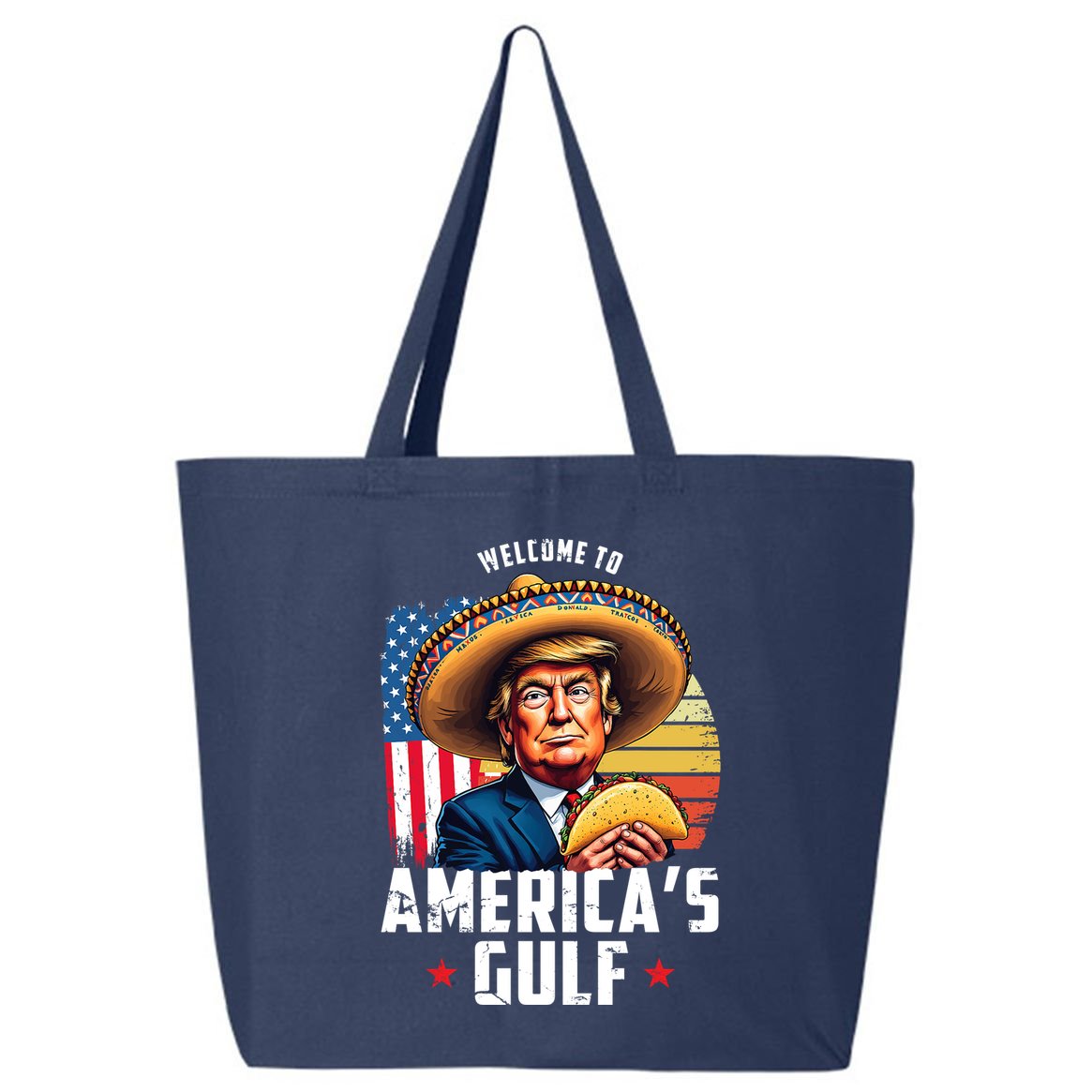 Welcome To Americas Gulf Funny Donald Trump 25L Jumbo Tote