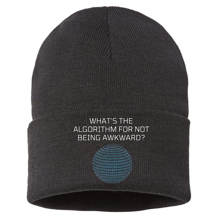 Whats The Algorithm For Not Being Awkward Humor Ai Code Sustainable Knit Beanie