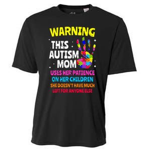 Warning This Autism Mom Patience Awareness Cooling Performance Crew T-Shirt