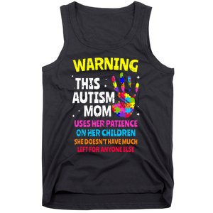 Warning This Autism Mom Patience Awareness Tank Top