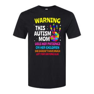 Warning This Autism Mom Patience Awareness Softstyle CVC T-Shirt