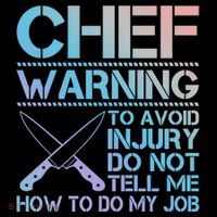 Warning To Avoid Injury Funny Chef Cool Gift City Backpack