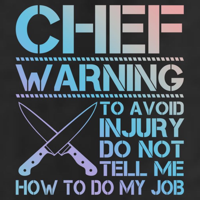 Warning To Avoid Injury Funny Chef Cool Gift Golf Towel
