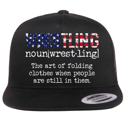 Wrestling The Art Of Folding Clothes With People Still Them Flatbill Hat