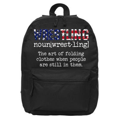 Wrestling The Art Of Folding Clothes With People Still Them 16 in Basic Backpack