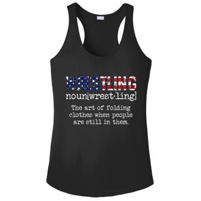 Wrestling The Art Of Folding Clothes With People Still Them Ladies PosiCharge Competitor Racerback Tank