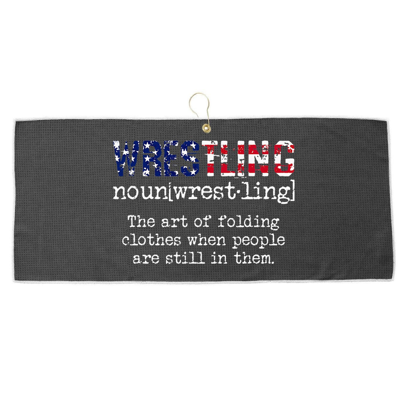 Wrestling The Art Of Folding Clothes With People Still Them Large Microfiber Waffle Golf Towel