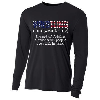 Wrestling The Art Of Folding Clothes With People Still Them Cooling Performance Long Sleeve Crew