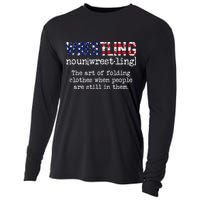 Wrestling The Art Of Folding Clothes With People Still Them Cooling Performance Long Sleeve Crew