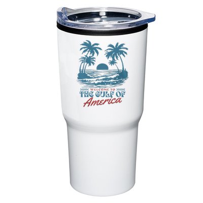 Welcome To AmericaS Gulf Beach Retro Gulf Of Usa America Tumbler