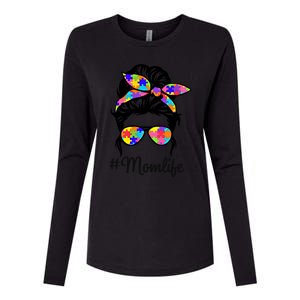 Wo Th Autistic Autism Awareness Mom Life Gift Womens Cotton Relaxed Long Sleeve T-Shirt