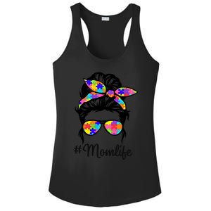 Wo Th Autistic Autism Awareness Mom Life Gift Ladies PosiCharge Competitor Racerback Tank