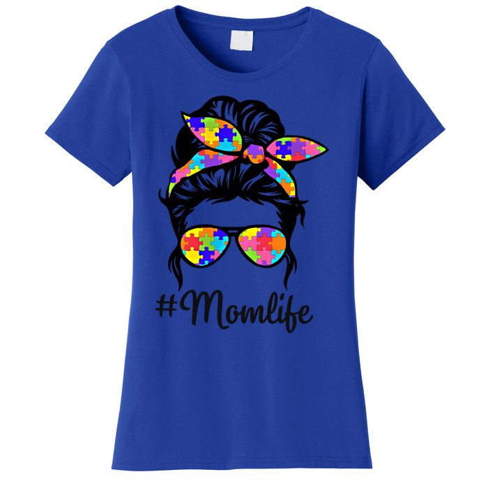 Wo Th Autistic Autism Awareness Mom Life Gift Women's T-Shirt