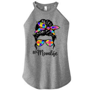 Wo Th Autistic Autism Awareness Mom Life Gift Women's Perfect Tri Rocker Tank