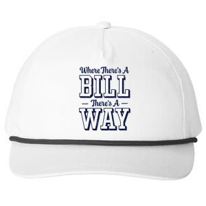 Where ThereS A Bill ThereS A Way Chapel Bill Design Snapback Five-Panel Rope Hat