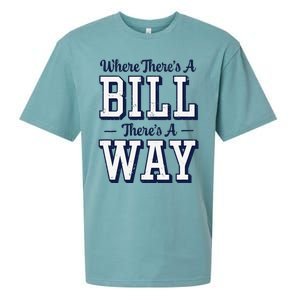 Where ThereS A Bill ThereS A Way Chapel Bill Design Sueded Cloud Jersey T-Shirt