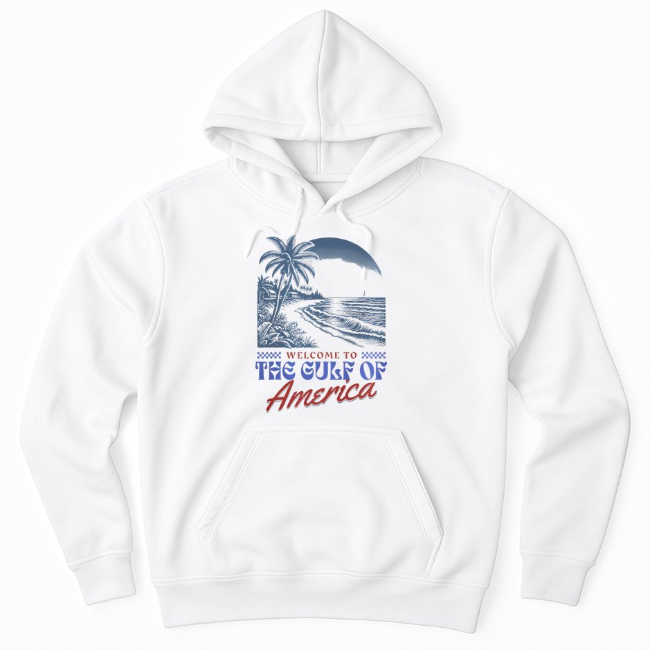 Welcome To AmericaS Gulf Retro Vintage Beach Hoodie