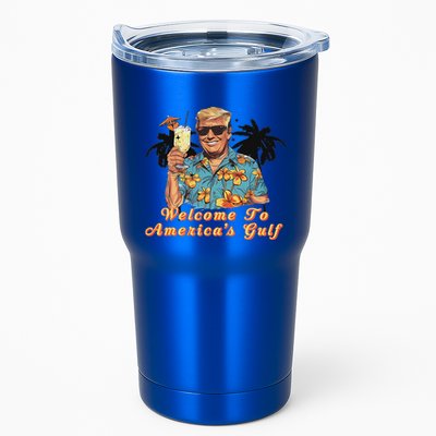 Welcome To AmericaS Gulf Funny Trump Beach Cruise Tumbler