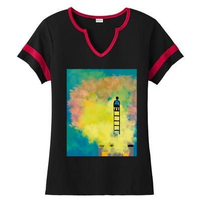 Within The Action Graphic Ladies Halftime Notch Neck Tee