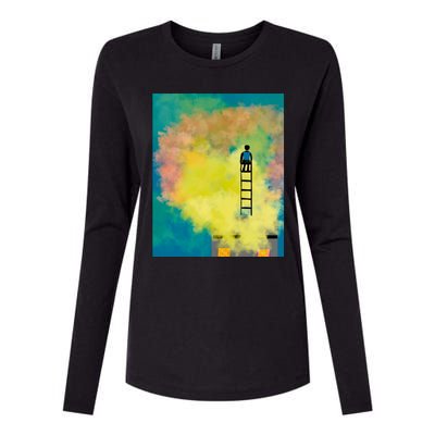 Within The Action Graphic Womens Cotton Relaxed Long Sleeve T-Shirt