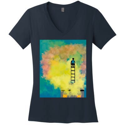 Within The Action Graphic Women's V-Neck T-Shirt