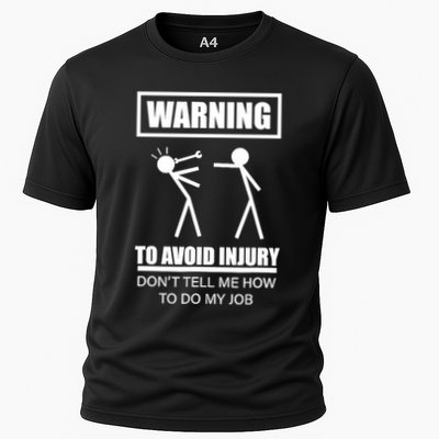 Warning To Avoid Injury Funny Artisan Repair Mechanic Gift Performance Shirt