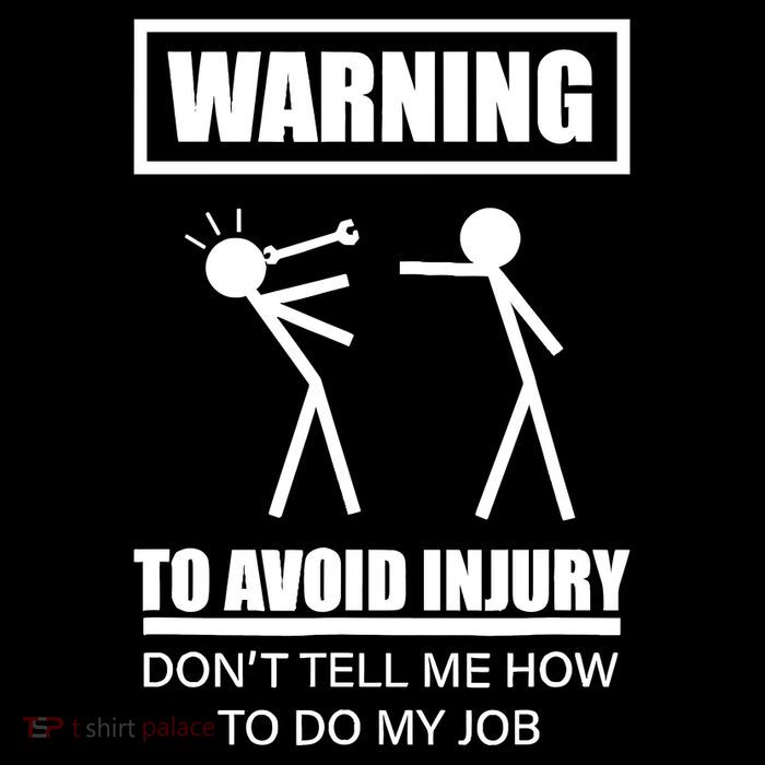 Warning To Avoid Injury Funny Artisan Repair Mechanic Gift T-Shirt
