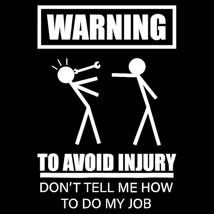 Warning To Avoid Injury Funny Artisan Repair Mechanic Gift 16 in Basic Backpack