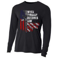 When Tyranny Becomes Law Rebellion Becomes Duty Guns Veteran Cooling Performance Long Sleeve Crew