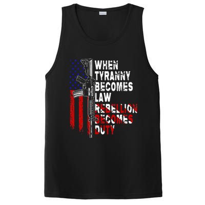 When Tyranny Becomes Law Rebellion Becomes Duty Guns Veteran PosiCharge Competitor Tank