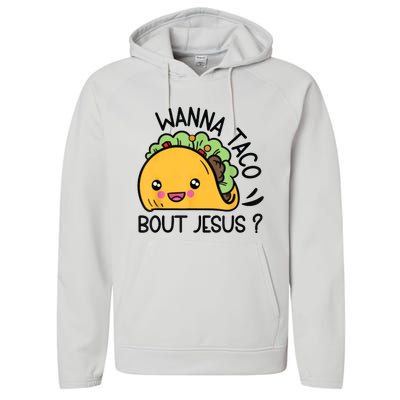 Wanna Taco Bout Jesus Performance Fleece Hoodie