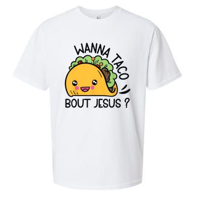 Wanna Taco Bout Jesus Sueded Cloud Jersey T-Shirt