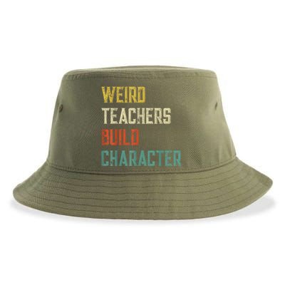 Weird Teachers Build Character Sustainable Bucket Hat