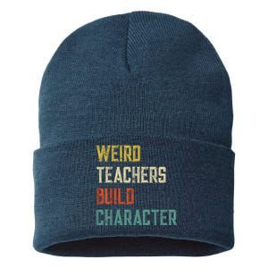 Weird Teachers Build Character Sustainable Knit Beanie