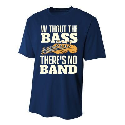 Without The Bass Bassist Guitarist Bass Guitar Player Performance Sprint T-Shirt