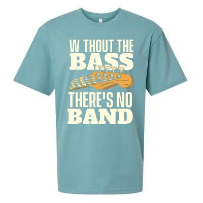 Without The Bass Bassist Guitarist Bass Guitar Player Sueded Cloud Jersey T-Shirt