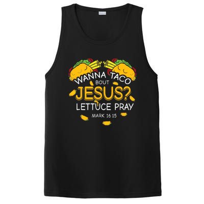 Wanna Taco Bout Jesus Lettuce Pray Cinco De Mayo Christian PosiCharge Competitor Tank