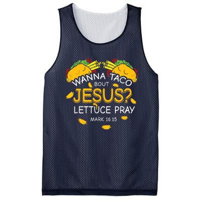 Wanna Taco Bout Jesus Lettuce Pray Cinco De Mayo Christian Mesh Reversible Basketball Jersey Tank