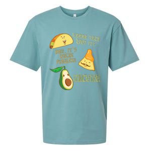 Wanna Taco Bout It Nacho Problem! Guacward! Avocado Gift Sueded Cloud Jersey T-Shirt