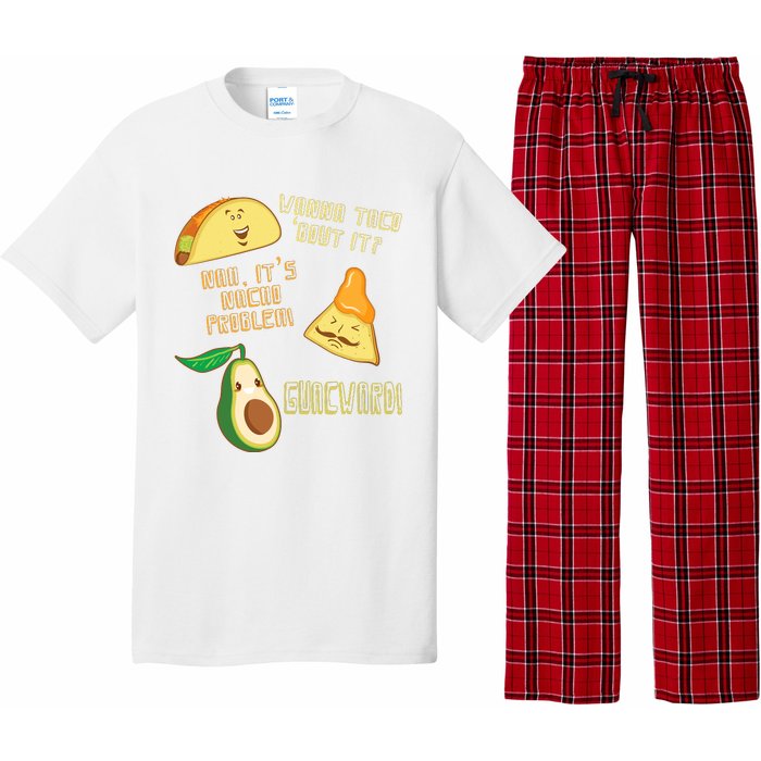 Wanna Taco Bout It Nacho Problem! Guacward! Avocado Gift Pajama Set